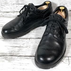 Finn Comfort フィンコンフォート プレーントゥ レザー シューズ 靴 黒 ブラック 7.5