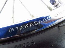 ボルティー NJ47A 溝有タイヤ付 TAKASAGO 純正 フロントホイール 曲りなし 検※ グラストラッカー ビックボーイ NJ4BA NJ4DA 134S05_画像6