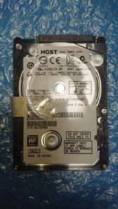【中古】 HGST HTS545025A7E380 250GB/8MB 7423時間使用 管理番号:C105