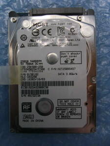 【中古】 HGST HTS545025A7E380 250GB/8MB 6331時間使用 管理番号:C128