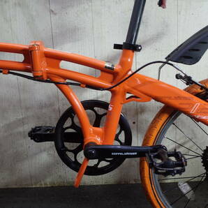 人気良品！ドッペルギャンガー212tangerine 20インチ アルミ シマノ7速 折り畳み自転車の画像4