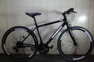  popular beautiful goods!HUMMER Hummer 700C Shimano 7 speed 460mm BLACK Cross 