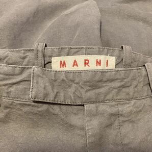 ヴィンテージMARNI初期マルニコレクションメンズコットンパンツ／グレイ50の画像4