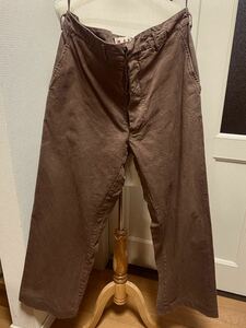  Vintage MARNI первый период Marni мужской хлопок брюки | Brown 52