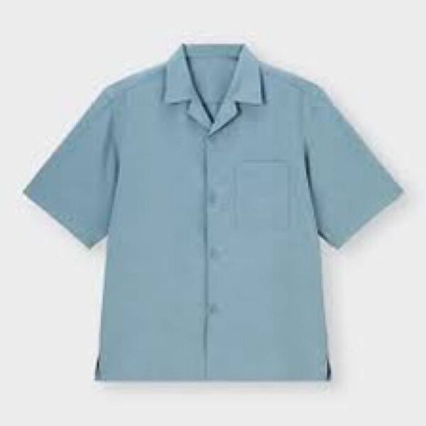 GU ドライオープンカラーシャツ(5分袖)