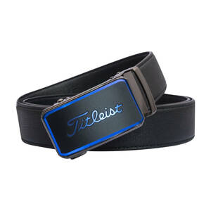 Titleist Men's Golf Leather Belt Black A