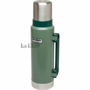 新品 旧ロゴ 希少 STANLEYスタンレー★クラシック 真空ボトル 1.32L グリーン 1.4QT Classic Vacuum Bottle★水筒/バキュームボトル/魔法瓶の画像4