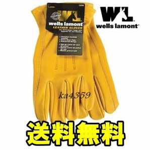 送料無料 ※お一人様1点のみ※wells lamontウェルズ ラモント プレミアム レザーグローブ 革手袋★アウトドア/キャンプ/バイク/ハーレーの画像1