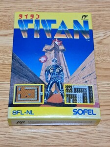 ファミコン　タイタンTITAN　箱説ハガキ付