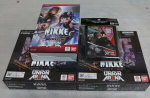 UNION ARENA◆勝利の女神 NIKKE ブースターパック2BOX スタートデッキ スリーブ 新品未開封