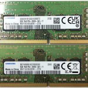【8GB×10枚組】SAMSUNG PC4-2666V-SA1-11 1R×8 中古メモリー ノート用 DDR4-2666 PC4-21300 即決 動作保証【送料無料】の画像3