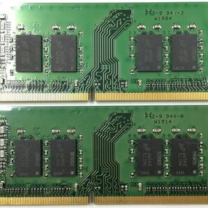 【8GB×2枚組】Kingston PC4-2666V-SA1-11 1R×8 中古メモリー ノート用 DDR4-2666 PC4-21300 即決 動作保証【送料無料】の画像3