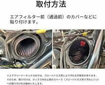 【残りわずか】 Plus大型バイク用大151cc?／特許取得厚さ１ミリの静電気抑制シート Moto エンジンへの空気流れを改善 ア_画像3