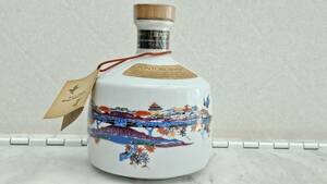 【F7532】SUNTORY WHISKY ROYAL サントリー ウイスキー ローヤル 紅型ボトル 陶器 沖縄 未開封 760ml 43％　総重量1301g 