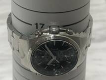 A1653 SEIKO セイコー クロノグラフ デイト メンズ 腕時計 7T32-9000 クォーツ 黒文字盤 ベルト純正 _画像6