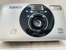 A639⑧ 1円～ Konica コニカ mini ミニ コンパクトフィルムカメラ 保管現状品_画像3
