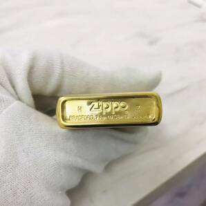 G5204 ZIPPO ジッポ ライター ゴールド ベネチアン 花柄 着火確認済みの画像6