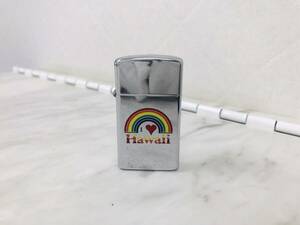 Ｇ4553 ZIPPO ジッポ ライター I LOVE HAWAII アイラブハワイ レインボー 虹 着火確認済み