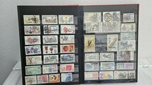 【F2024/04/25②】 1円～整理品　海外切手 消印 記念切手などいろいろ 約14ページ_画像4