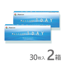 メニコンワンデー 2箱 30枚入 コンタクトレンズ 1day 激安_画像1