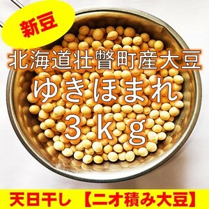 【新豆】令和5年産 北海道壮瞥町産大豆3㎏