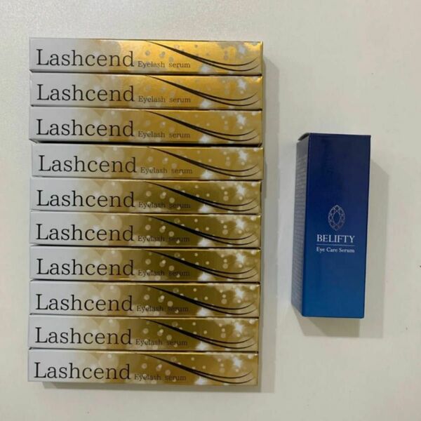 ラッシェンド　Lashcend　まつ毛美容液　10本 ＋ベリフティー 1本