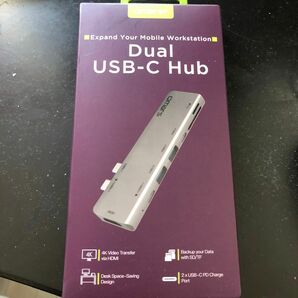 Mac book pro 用　dual USB-C hub ハブ　HDMI USB3.0 USB-C sd f ポート