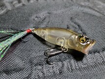 ★Megabass★BABY POPX メガバス ベビーポップX GALAXY SMOKE 開封済未使用品 Length 50mm Weight 3/16oz ポッパー トップウォーター_画像7