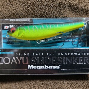 ★Megabass★COAYU SLIDE SINKER メガバス コアユ スライドシンカー MAT TIGER 美中古品 Length 71.0mm Weight 1/4oz ペンシルベイトの画像1