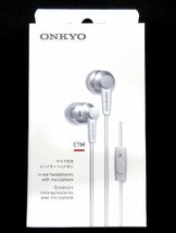 送料185円■ws043■▼ONKYO マイク付き インイヤーイヤホン E7M【シンオク】【クリックポスト発送】_画像1