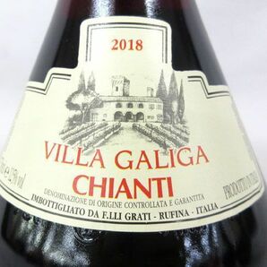 送料300円(税込)■dy075■赤ワイン F.LLI GRATI VILLA GALIGA CHIANTI 2018 750ml イタリア産 6本【シンオク】の画像2