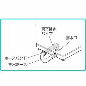 ■lr632■(0326)(200)Hisense 全自動洗濯機 5.5kg ホワイト HW-T55D【シンオクG】の画像8