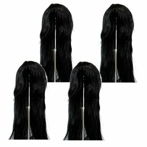  postage 300 jpy ( tax included )#vc336#(0411) lady's full wig long black net attaching 4 point [sin ok ]