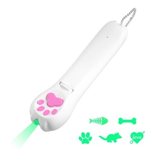 猫 おもちゃ じゃらし LEDポインター 猫グッズ ペット用品 レーザーポインター 犬 USB 充電式 肉球タイプ ストレス解消 グリーンライトの画像10