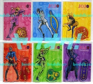 JOJO×LUMINE アクリルスタンドキーホルダー 全6種/ジョジョ5部 五部 ルミネ ジョルノ ブチャラティ アバッキオ ナランチャ ミスタ フーゴ