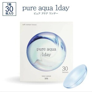 ピュアアクアワンデー by ゼル 1箱30枚 ソフトコンタクトレンズ 1日使い捨て Pure aqua 1day ZERUの画像1