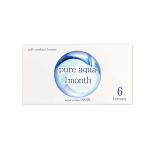  pure aqua one man sbyzeru1 box 6 sheets entering close . for soft contact lens 1 month disposable contact lens pure aqua zeru