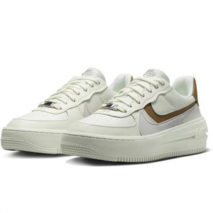 Z1046 NIKE Nike спортивные туфли 23.5cm белый военно-воздушные силы 1 платформа AIR FORCE 1 PLT.AF.ORM толщина низ Street sushu