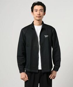 Z984 REEBOK リーボック ダブル ジップ アップ ジャケット ブルゾン ブラック メンズ サイズ L スポーツ クラシック ジャージ スケート