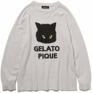 Z1014 gelato pique ジェラートピケ ハロウィン限定 クロネコ ジャガード プルオーバー ニット フリーサイズ アニマル ルームウェア