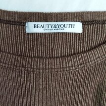 Z846:BEAUTY&YOUTH UNITED ARROWS ビューティーアンドユース ユナイテッドアローズ クレープ コンパクト クルーネック Tシャツ カットソー_画像8