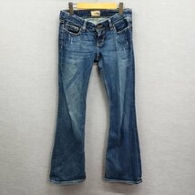 D64 BKE Denim デニム パンツ ジーンズ ローライズ フレア コットン レディース インディゴ 27×31 2/1 オールシーズン_画像1