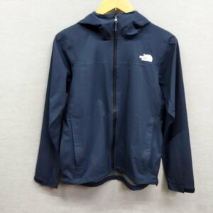 Z939 THE NORTH FACE ノースフェイス ジップ ナイロン パーカー ネイビー 撥水 レディース サイズ M フード ジャケット アウトドア 古着