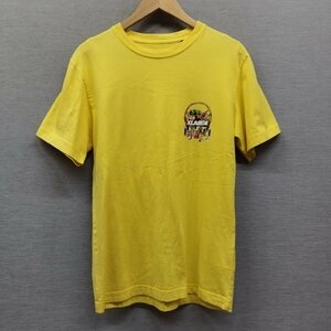 Z956 X-LARGE エクストララージ グラフィック プリント Tシャツ 半袖 イエロー 果物 フルーツ ロゴ ストリート 古着 メンズ サイズ S