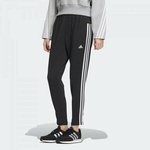 Z971 Adidas Adidas regular Fit double tapered jersey pants to Lux Poe tsu wear lady's size M black 