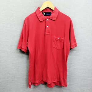 D89 FATefe- чай рубашка-поло короткий рукав . карман вышивка PAR3 хлопок рукав Logo вышивка мужской красный SKINNY всесезонный Street 