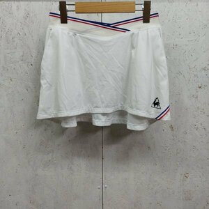 D257 le coq sportif ルコックスポルティフ テニス ウェア プリーツ スコート スポーツ トレーニング レディース ホワイト サイズ L