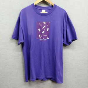 D287 Acapulco Gold アカプルコゴールド 半袖 Tシャツ カットソー コットン グラフィック プリント クルーネック メンズ パープル サイズ L