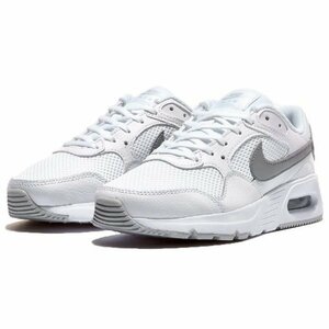 Z1070 NIKE Nike спортивные туфли 23.5cm белый серый AIR MAX SC air max sushu casual to Lux плитка спорт 