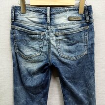 D569 DIESEL ディーゼル デニム パンツ 23 インディゴ ブルー ジョグ ジーンズ grupee タイト ストレート ストレッチ スウェット裏地 加工_画像6